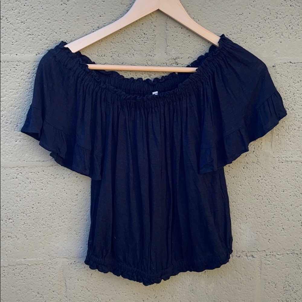 Emma and Sam ruffle crop top